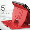thumbnail image 3 of ELEHOLD for iPad 10th Gen 10.9 inch 2022 Flip Leather Stand Case,Magnetic Auto Wake/Sleep Multi-Angles Kickstand Anti-Slip Built-in Card Slots Business Shockproof Cover for Women Men,Red, 3 of 9