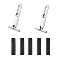 thumbnail image 1 of 7 Pcs Mini Balai Éponge Multifonctionnel Absorbant pour Maison Bureau Lavable à la Main Salle de Bain Table Paresseuse, 2 Poignées de Balai 5 Embouts en Coton, Blanc, 1 of 6