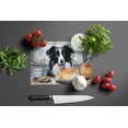 thumbnail image 2 of Border Collie Fall Kitchen Pumpkins Glass Cutting Board Large 12 in x 15 in, 2 of 5