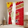 thumbnail image 3 of Feelyou Eat Sleep Sports Blackout Curtains Set of 2 (52x84 Each), Red Peru Football Helmet Window Curtains, Teens Kids Boys Girls Curtains and Drapes, Living Room Curtains Decor, 3 of 6