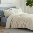 thumbnail image 2 of Vellux Cloud 3-Piece Plush Comforter Set, Down Alternative, King, Cream, 2 of 8