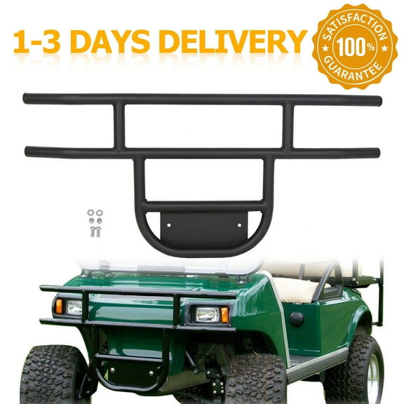 For Club Car Golf Cart Front Bumper Brush Guard Fits 1981-Up DS Models Black