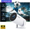 thumbnail image 2 of Magcubic Projector HY300 PRO 4K Android 11 Dual Wifi6 260ANSI Allwinner H713 BT5.0 1080P 1280*720P Home Cinema Outdoor Projetor, 2 of 5
