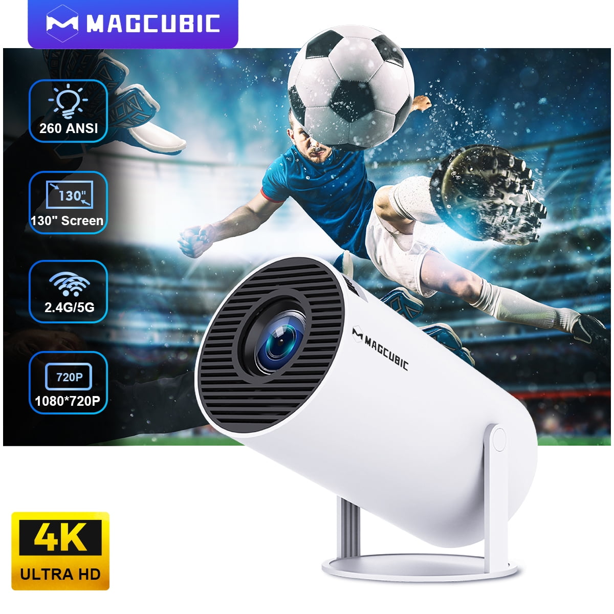 Magcubic Projector Android 11 4K 1280*720P HY300 Dual Wifi
