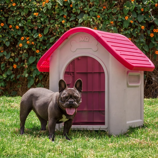 Casa Para Perro Mediana Plato Magenta MQ 600-M Bodega Aurrera