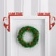 thumbnail image 3 of Adorno navideño de madera para esquina de puerta, diseño de Papá Noel, "Vi eso", artesanía rústica de madera, acento festivo | Adorno de temporada duradero para la pared de la entrada, 3 of 6