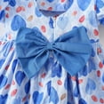thumbnail image 7 of THDHVS Girls Summer Dresses, Dresses for Kids, Toddler Kids Baby Girls Fashion Cute Short Sleeve Sweet Heart Print Dress Blue 12-18 Months, 7 of 7