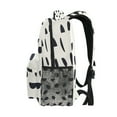 thumbnail image 4 of Black Geometric Pattern Stylish Large Backpack 15L Self-Standing Durable Twill for School, Office and Travel Use, 4 of 9