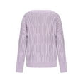 thumbnail image 5 of ClodeEU Womens Round Neck Knit Sweaters,Lightweight Cable Knit Soft Pullover Sweaters,Trendy Fall Outfits Purple,Womens Plus L, 5 of 8