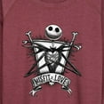 thumbnail image 3 of The Nightmare Before Christmas - Jack Misfit Love - Women's Lightweight French Terry Long Sleeve Shirt, 3 of 5