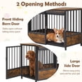 thumbnail image 4 of Dog Crate Furniture with 2 Doors and Safety Latch, 2-in-1 Heavy Duty Dog Cage Dog Kennel for Small Dogs, 4 of 7