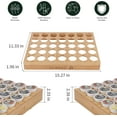 MinBoo Bamboo K Cup Holder Drawer or Countertop K Cup Organizer Coffee