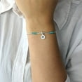 thumbnail image 3 of Silverly Women's 925 Sterling Silver 2 mm Small Tree Blue Ball Beaded Bead Elastic Stretch Bracelet, 3 of 6