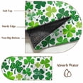 thumbnail image 6 of St. Patrick's Day Round Area Rug 6Ft Washable Circle Rugs for Bathroom Office, Spring Green Lucky Irish Clovers Non-Slip Carpet Floor Mats Indoor Outdoor Carpet Runner Aesthetic Home Decor, 6 of 8