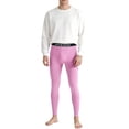 thumbnail image 3 of TANBOM Men's Bamboo Viscose Thermal Pants Comfortable Warm Stylish Elasticity Breathability Pink L, 3 of 6