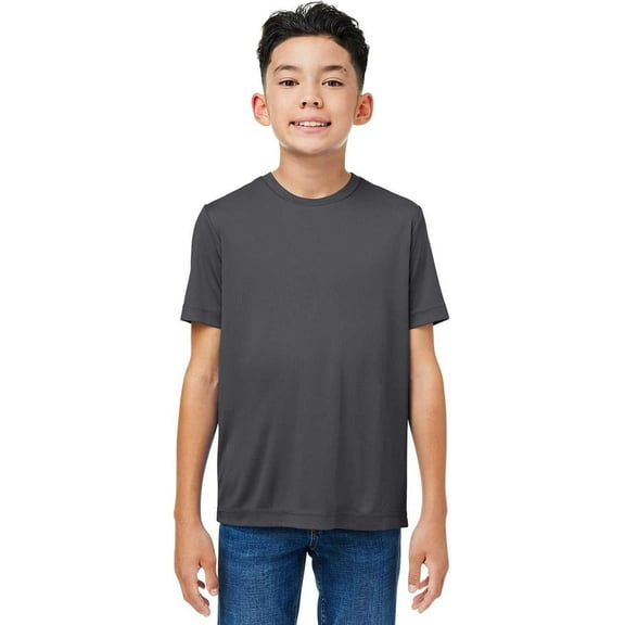 CORE365 CE10Y Youth Capital Performance T-Shirt - CARBON