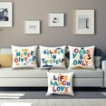 thumbnail image 3 of Inspirational Quotes Throw Pillow Covers 18x18 inch Set of 4 Colorful Classroom Pillow Cases Positive Reading Motivational Gifts Decorative Cushion Covers for Classroom Bedroom Playroom, 3 of 10