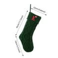 thumbnail image 2 of Christmas Stockings with Initials 18 Inches Large Embroidered , Cable Knit Xmas Stocking for Family Fireplace Christmas Tree Holiday Party Decorations, 2 of 5