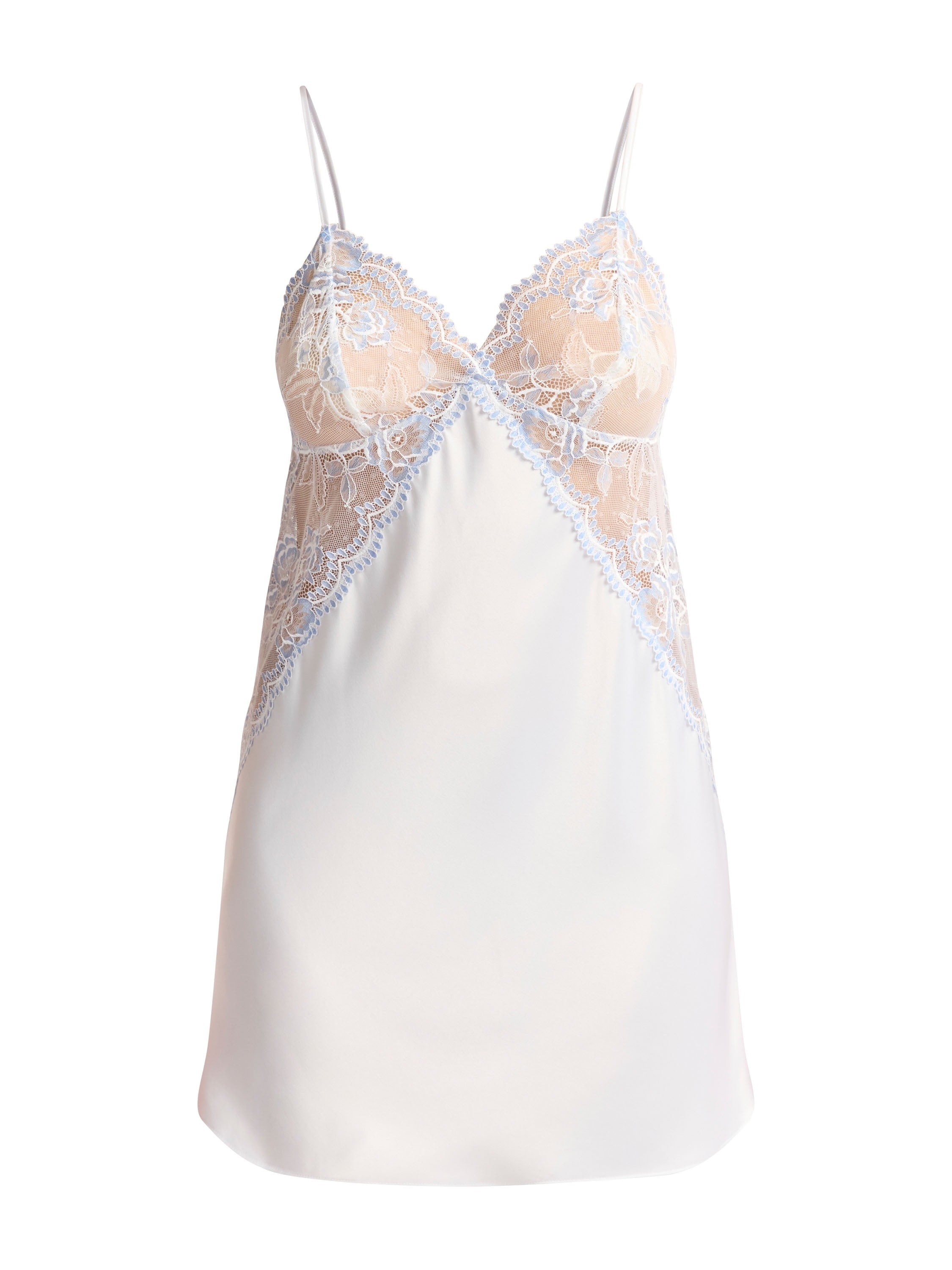 Joyspun Women’s and Women’s Plus Satin and Lace Bridal Chemise, Sizes XS to 3X
