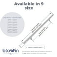 thumbnail image 3 of 12 Pack 11.5 Inch / 288mm Hole Center Cabinet Handles, Btowin VCF Stainless Steel Drawer Pulls Brushed Nickel Kitchen Cupboard Handles Metal Drawer Handles for Wardrobe Bathroom Kitchen Door, 3 of 5