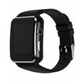 thumbnail image 1 of X6 Curved Hombres Mujeres Smart Watch Pantalla táctil Cámara Contador de pasos Bluetooth Smartwatch Soporte Tarjeta SIM, Negro Jumpingount EL2294-01B, 1 of 2