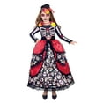 thumbnail image 1 of Day of the Dead Costume for Girls, Medium Size, Partyholic, 1 of 4