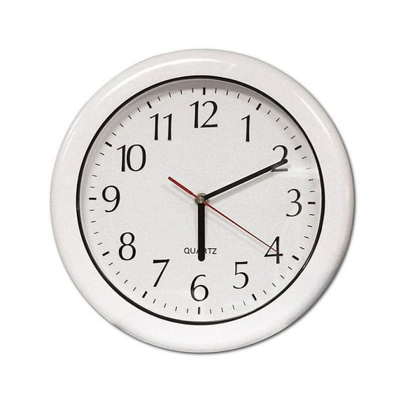 Poolmaster 12" Weather-Resistant Indoor/Outdoor Clock - White