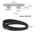thumbnail image 2 of 400XL 037 Timing Belt 200 Teeth Rubber Geared Cogged Belt, 0.37" Width, 0.20" Pitch, 2 of 5