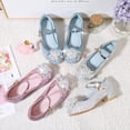 thumbnail image 4 of Zapatos de tacón alto para niñas, moda de primavera y otoño, zapatos de princesa para niñas, zapatos de cristal para niños, zapatos para niños, 4 of 6