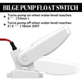 thumbnail image 3 of Automatic Boat Bilge Pump Float Switch, 12v 24v 32v Bilge Float Switch Moisture Tight Seals for Automatic Electric Water Pump Accessories Ignition Protected, 3 of 6