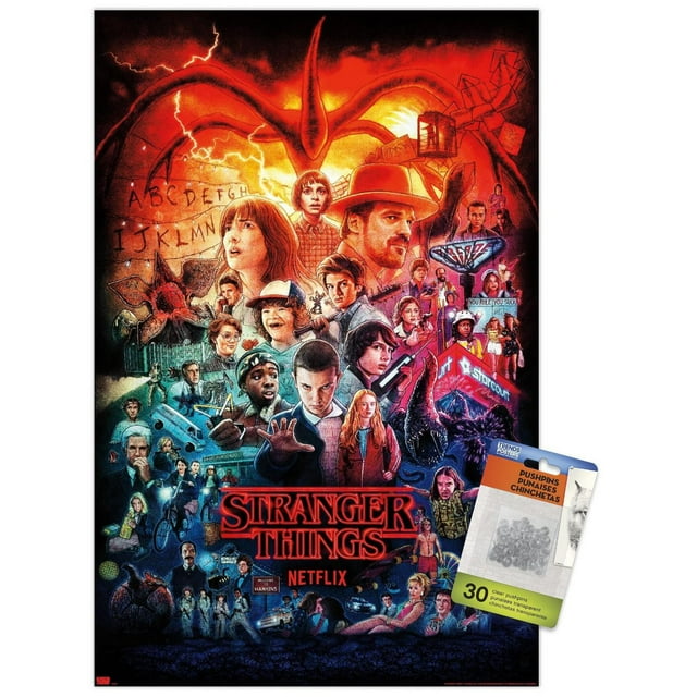 Netflix Stranger Things - Trois saisons une feuille