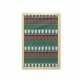 thumbnail image 1 of Skull Wall Art with Frame, Mexican Folkloric Art and Roses Knitted Seem Pattern Traditional Borders Print, Printed Fabric Poster for Bathroom Living Room, 23" x 35", Green White Red, by Ambesonne, 1 of 2