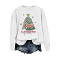 thumbnail image 2 of Herrnalise Merry Christmas Sweatshirt For Women Christmas All Booked For Christmas Hoodies Xmas Long Sleeve Sweater Blouse Top, 2 of 4