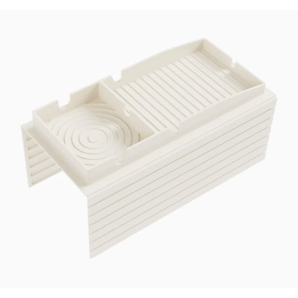 1 pieza - Bandeja portavasos for sofá, ideal for bebidas y café; posavasos de silicona; mesa auxiliar for reposabrazos; caja de almacenamiento multifuncional
