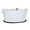 White, variant on BREKX Aspen Hammered Bucket - Farmhouse Grey, PVC Party Mat (21.5")