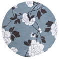 thumbnail image 2 of Contemporary Rug - Modern Art Polyester -Blue/Ivory-Color:Blue/Ivory,Design:Contemporary,Shape:Medium Rectangle,Size:5' x 8', 2 of 3