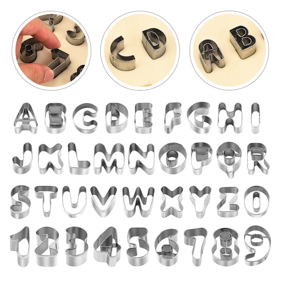 MERRYHAPY 36-Piece Reusable Stainless Steel Biscuit and Cookie Cutters Set for Baking and Birthday Parties