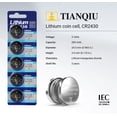 thumbnail image 2 of Tianqiu CR2430 3V Lithium Coin Cell Batteries (5 Batteries), 2 of 10