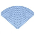 thumbnail image 2 of Alfombra de ducha de esquina, tapete de cuadrante antideslizante para cabina de ducha de baño, tapete antideslizante con ventosas, orificios de drenaje, lavable a máquina, 2 of 5