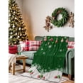 thumbnail image 2 of Christmas Snowflakes Flannel Blanket for Bed,Travel and Camping, Xmas Balls Super Soft Cozy Blanket for All Seasons 32"x48", 2 of 6