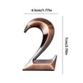 thumbnail image 3 of Giunmcul up to 45% Off Modern House Numbers Mailbox Numbers 0-9 Self-Adhesive Street Door Home Address Metal Numbers for Outside Or Inside Signs Easy Install, 3 of 3