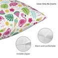 Zufioo Cute Flamingo Decorative Throw Pillow Covers Home Decor,Sham
