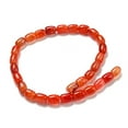 thumbnail image 3 of 2 Strand Natural Dragon Veins Agate Beads Strands Dyed & Heated Column Orange Red 13.5x10~10.5mm Hole: 1mm about 28pcs/strand, 3 of 5