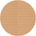 thumbnail image 1 of Ahgly Company Tapis Rond Lavable en Machine Intérieur Transitionnel Orange Néon, 8 Pieds Rond, 1 of 7