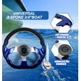thumbnail image 4 of xinxixnxx Boat Steering Wheel Universal Yacht Helm Steamship Pontoon 320mm Non-slip Steering Wheel Seaboat Accessory, 4 of 6