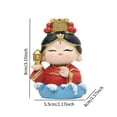 thumbnail image 4 of CoudarTitie Guan Yin Mazu Statue Accessories Ornament Traditional Gifts Female Buddha Mother Figurine Collectible Sculpture for Bookshelf Cabinet Desktop Fireplace Bedroom, 4 of 8