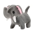thumbnail image 2 of juguetes de peluche eléctricos Simulación de animales de peluche, juguetes con sonido, adorable muñeco que camina, juguetes de peluche para de 2, 3, 4 y 5 años, el mejor , GRIS, 2 of 9
