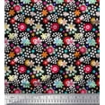 thumbnail image 1 of Soimoi Polyester Crepe Fabric Floral Clip Art Decor Fabric Printed Yard 52 Inch Wide, 1 of 1