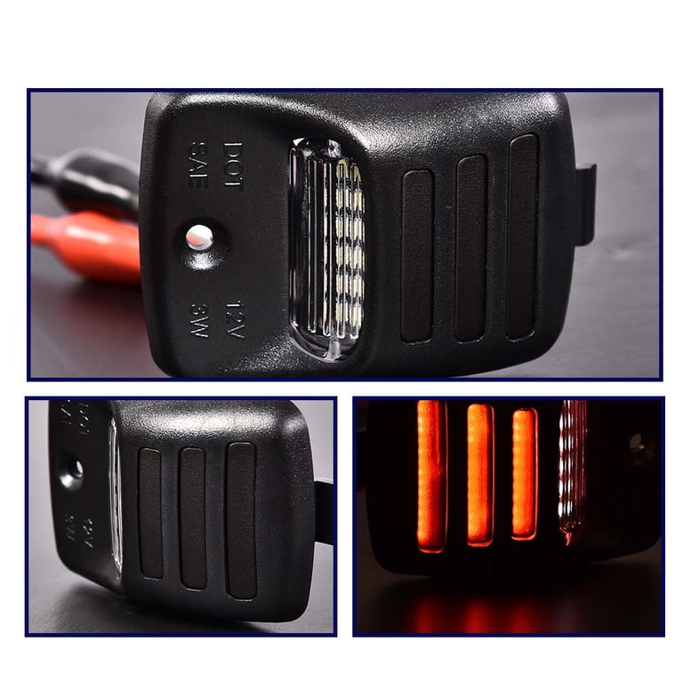 2x Red Tube LED License Plate Lights For 95-04 Toyota Tacoma, 92-98 T100 - White, 6000K 9 thumbnail image