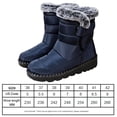 thumbnail image 2 of Botas para clima frío para mujer con botas de plataforma con gancho y bucle para viajes al aire libre, 2 of 9